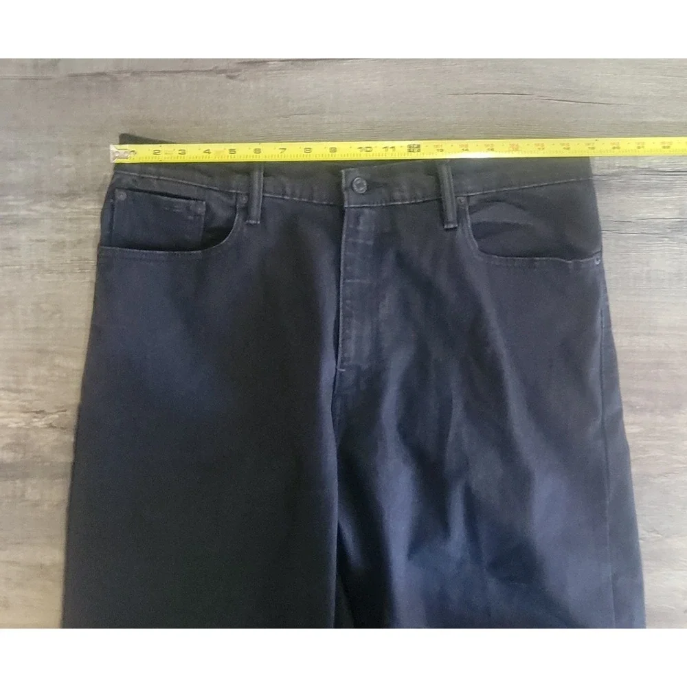 Levis 569 Shorts Mens 38 Black Denim  Loose Fit Long 11